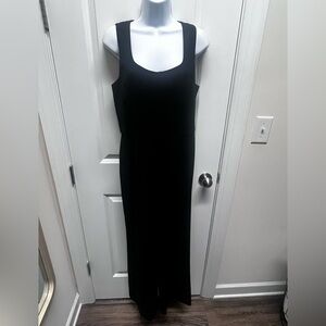 Preston & York elegant black wide leg jumpsuit. Boat neck size 8 New